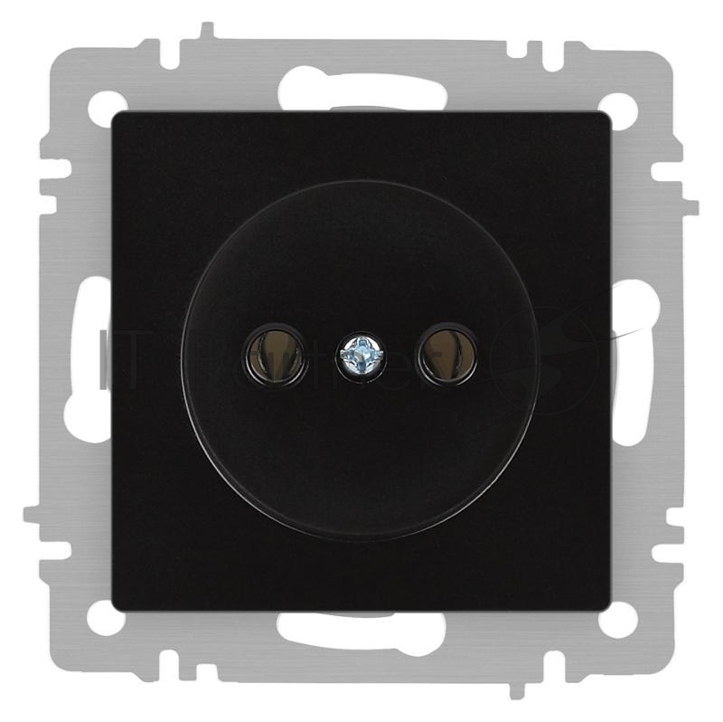 Розетка Accent 6-201-05 2P 16А-250В IP20 СУ антрацит Intro Б0063665