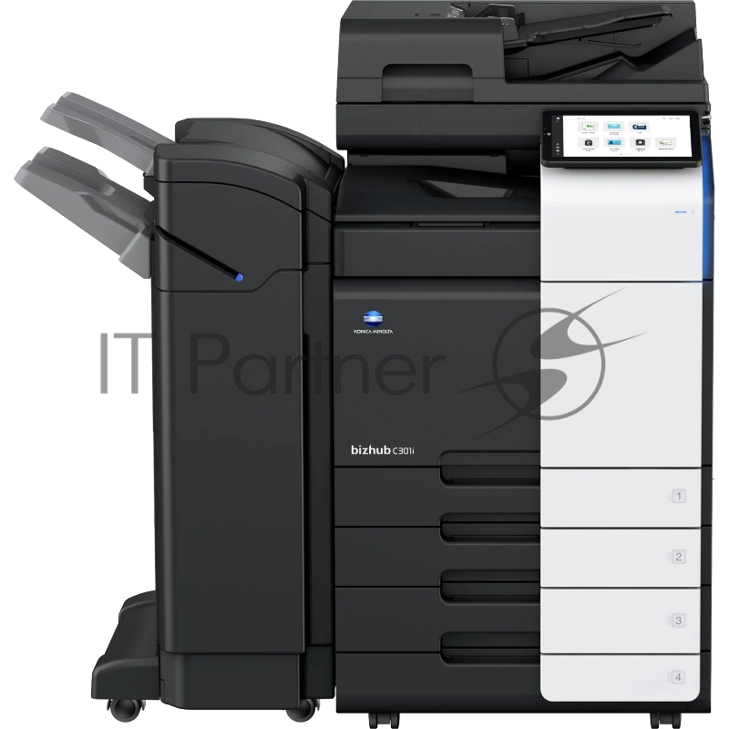 МФУ лазерное Konica Minolta bizhub C301i (A3, 30 стр./мин, без крышки и ADF, без тумбы, без картриджей, без кабеля питания, запуск только инженером платно)