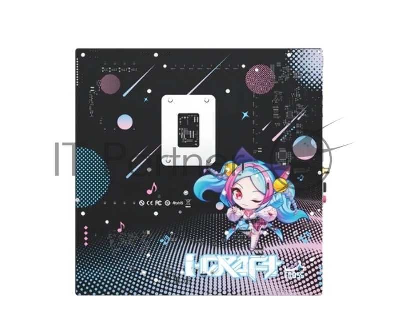 Материнская плата Maxsun MS-iCraft B860M CROSS PRO, LGA1851, Intel B860, 4xDDR5, 4xSATA, 3xM.2, 1xPCIe 5.0 x16, 1xPCIe 4.0 x4, 1xDP (v1.4), 1xHDMI (v2.0), 1x5Gb LAN, Wi-Fi 7, Bluetooth 5.4, 1xUSB-C 40Gbps, 8xUSB-A 10Gbps, 1xUSB-C 20Gbps, 5x3.5 мм, 7.1, mATX