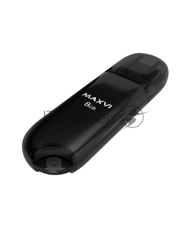 Флешка USB Maxvi P1 (FD8GBUSB20C10P1 black), 8Gb, USB 2.0, R/W 12/5, черный