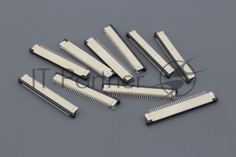 Разъем FPC Half Coverage Bottom Contact 1.0K-BX-32PWB 32 pin высота 2мм шаг 1мм 10 шт