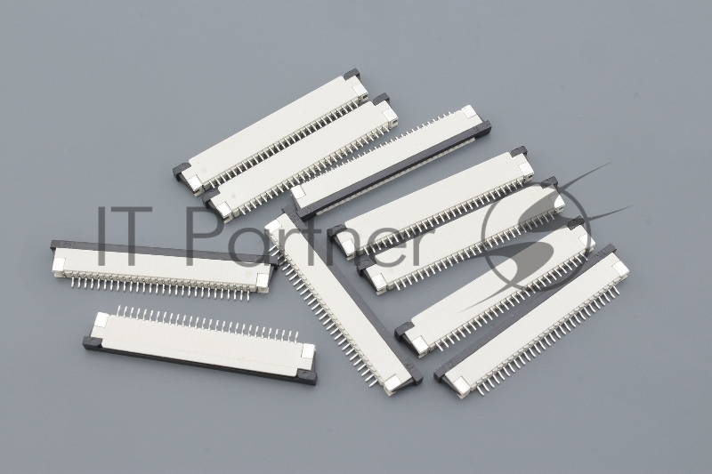 Разъем FPC Half Coverage Bottom Contact 1.0K-BX-28PWB 28 pin высота 2мм шаг 1мм 10 шт