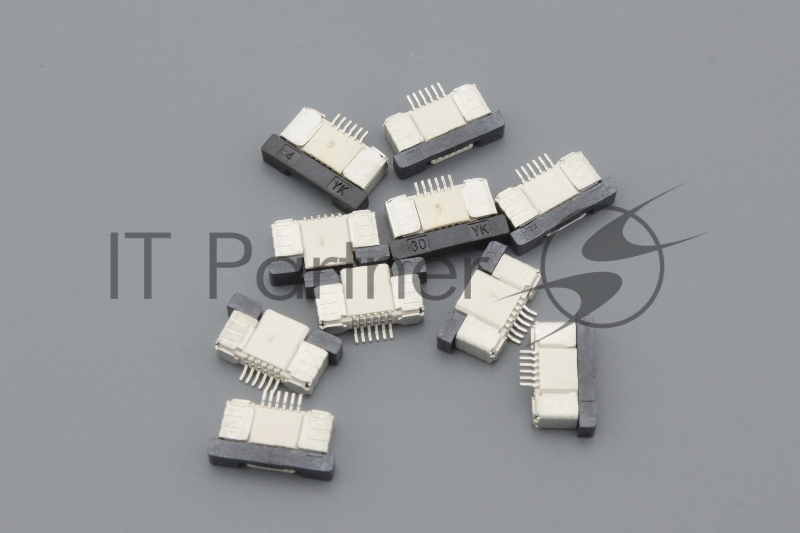 Разъем FPC Half Coverage Top Contact 0.5K-BS-6PWB 6 pin высота 2мм шаг 0,5мм 10 шт