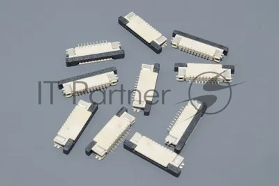 Разъем FPC Half Coverage Top Contact 0.8K-BS-10PWB 10 pin высота 2мм шаг 0,8мм 10 шт
