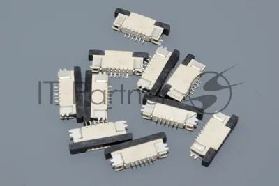 Разъем FPC Half Coverage Top Contact 0.8K-BS-6PWB 6 pin высота 2мм шаг 0,8мм 10 шт