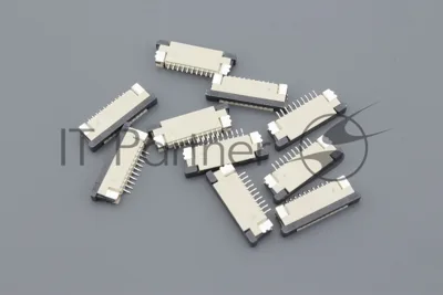 Разъем FPC Half Coverage Top Contact 1.0K-BS-10PWB 10 pin высота 2мм шаг 1мм 10 шт