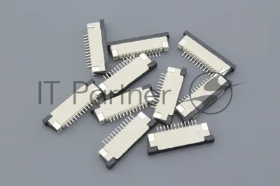 Разъем FPC Half Coverage Top Contact 1.0K-BS-12PWB 12 pin высота 2мм шаг 1мм 10 шт