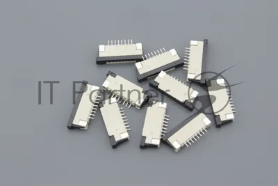 Разъем FPC Half Coverage Top Contact 1.0K-BS-8PWB 8 pin высота 2мм шаг 1мм 10 шт