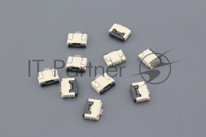 Разъем FPC Flip-Lock 0510-4RLGF 4 pin высота 1мм шаг 0,5мм 10 шт