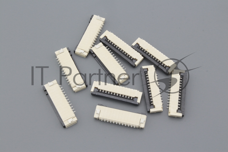 Разъем FPC Flip-Lock 1010-12RLGF 12 pin высота 1мм шаг 1мм 10 шт