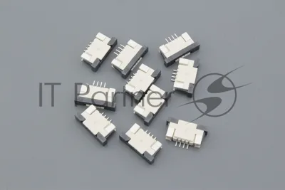 Разъем FPC Half Coverage Top Contact 1.0K-BS-4PWB 4 pin высота 2мм шаг 1мм 10 шт