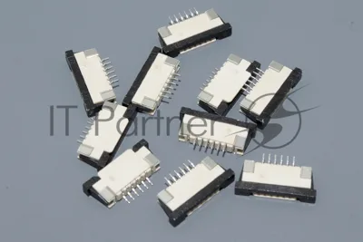 Разъем FPC Half Coverage Top Contact 1.0K-BS-6PWB 6 pin высота 2мм шаг 1мм 10 шт