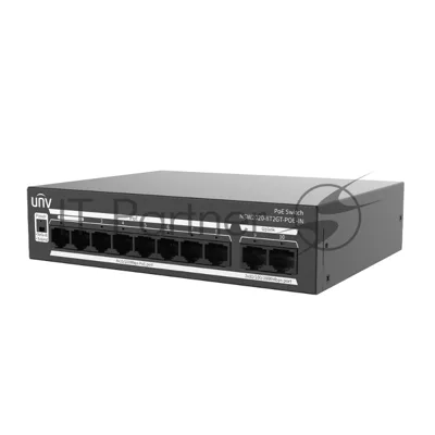 Коммутатор Uniview NSW2020-8T2GT-POE-IN, 8×100 Мбит/с PoE+ + 2×1 Гбит/с Uplink, неуправляемый