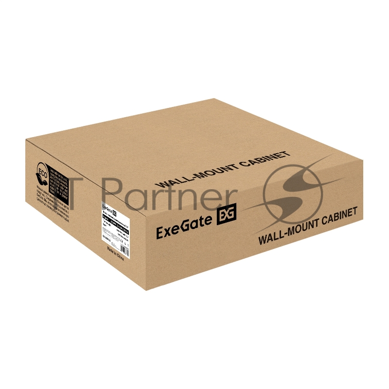 Шкаф телекоммуникационный 19" настенный 12U ExeGate EC-WM-12U.450.G.GREY (19", 12U, 600x450x635 мм (ШхГхВ), передняя дверь закаленное стекло, съемные боковые панели, пыле- и влагозащита IP23, светло-серый RAL 7035)