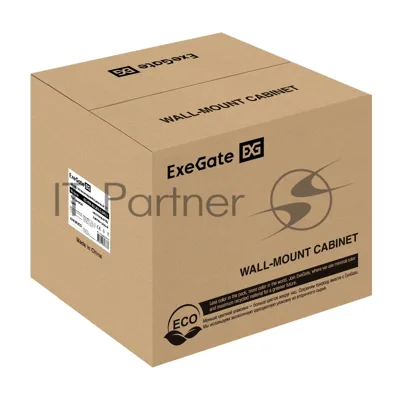 Шкаф телекоммуникационный 10" настенный 6U ExeGate EC-WM-6U.280.G.GREY (10", 6U, 350x280x287мм (ШхГхВ), передняя дверь закаленное стекло, пыле- и влагозащита IP23, светло-серый RAL 7035)