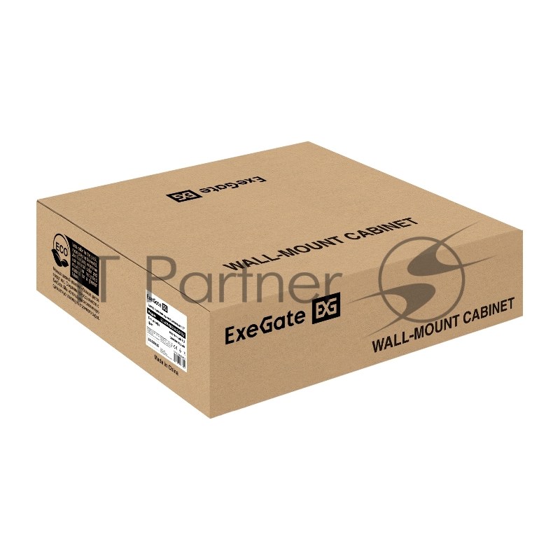 Шкаф телекоммуникационный 19" настенный 9U ExeGate EC-WM-9U.600.G.GREY (19", 9U, 600x600x500мм (ШхГхВ), передняя дверь закаленное стекло, съемные боковые панели, пыле- и влагозащита IP23, светло-серый RAL 7035)