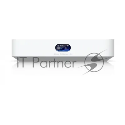Маршрутизатор Ubiquiti UniFi Cloud Gateway Max 512Gb 4 ядра (1,5 ГГц), 4х 2.5G RJ45, 1х 2.5G RJ45, SSD 512 Gb