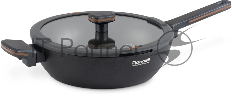 Сотейник Rondell Marvel RDA-1911 d= 28 см (с крышкой) серый