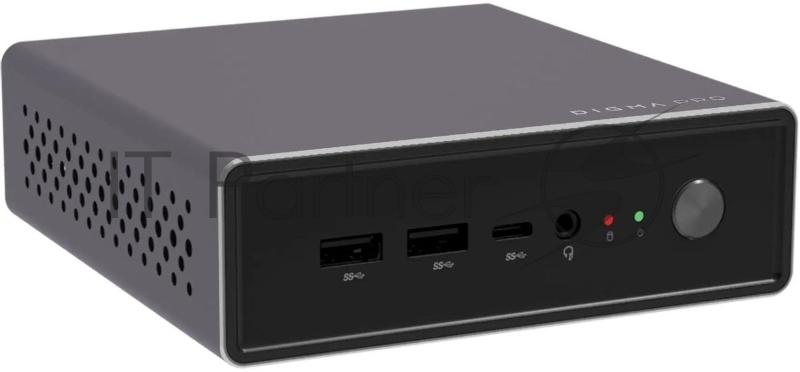 Мини ПК Digma Pro Minimax U1 i3 1215U (1.2) 16Gb SSD512Gb UHDG Windows 11 Pro GbitEth WiFi BT 60W темно-серый/черный (DPP3-ADXW03)