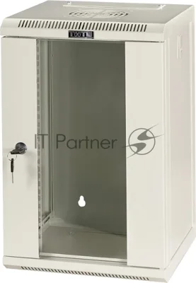 Шкаф коммутационный Lanmaster (TWT-CBW10G-6U-3X3-GY) настенный 6U 312x300мм пер.дв.стекл 30кг серый