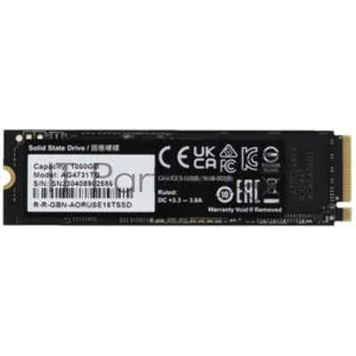 Твердотельный накопитель SSD Gigabyte M.2 2280 1TB AORUS Client SSD AG4731TB N PCI-Express 4.0 x4, NVMe 1.4 7300/6000 RTL, without heatsink