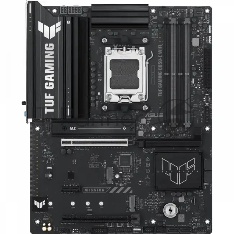 Материнская плата ASUS TUF Gaming B850-E WiFi, AM5, AMD B850, 4xDDR5, 4xSATA, 3xM.2, 1xPCIe 5.0 x16, 1xPCIe 4.0 x16, 1xPCIe x1, DisplayPort, HDMI, 1x2.5Gb LAN, USB Type-C, 3x3.5 мм, 7.1, ATX