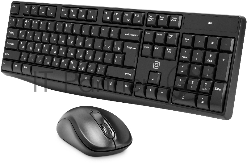 Комплект клавиатура+мышь Oklick S260W беспроводной, USB, 1600 DPI, чёрный