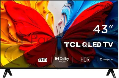 Телевизор TCL 43" 43S5K черный QLED FHD 60Hz Smart TV