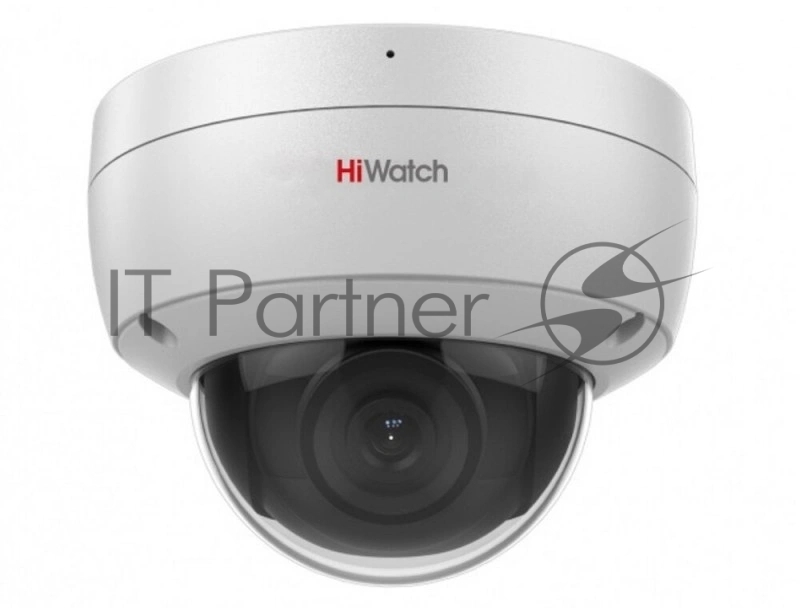Уличная купольная 2Мп IP-камера HiWatch DS-I252L(B) (4мм) - с LED-подсветкой до 30м и технологией ColorVu
