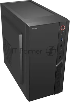 Компьютерный корпус Digma DCC-MN306 черный без БП mATX 1x80мм 1x92мм 2x120мм 2xUSB 2.0 1xUSB 3.0 audio