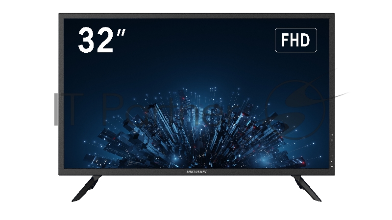 Монитор 32" Hikvision DS-D5032F3-1V0S VA 1920x1080, 75 Гц, 8 мс, 16:9, 300 кд/м², VGA, HDMI 1.4, 3.5 Jack, динамики (2x10 Вт), черный