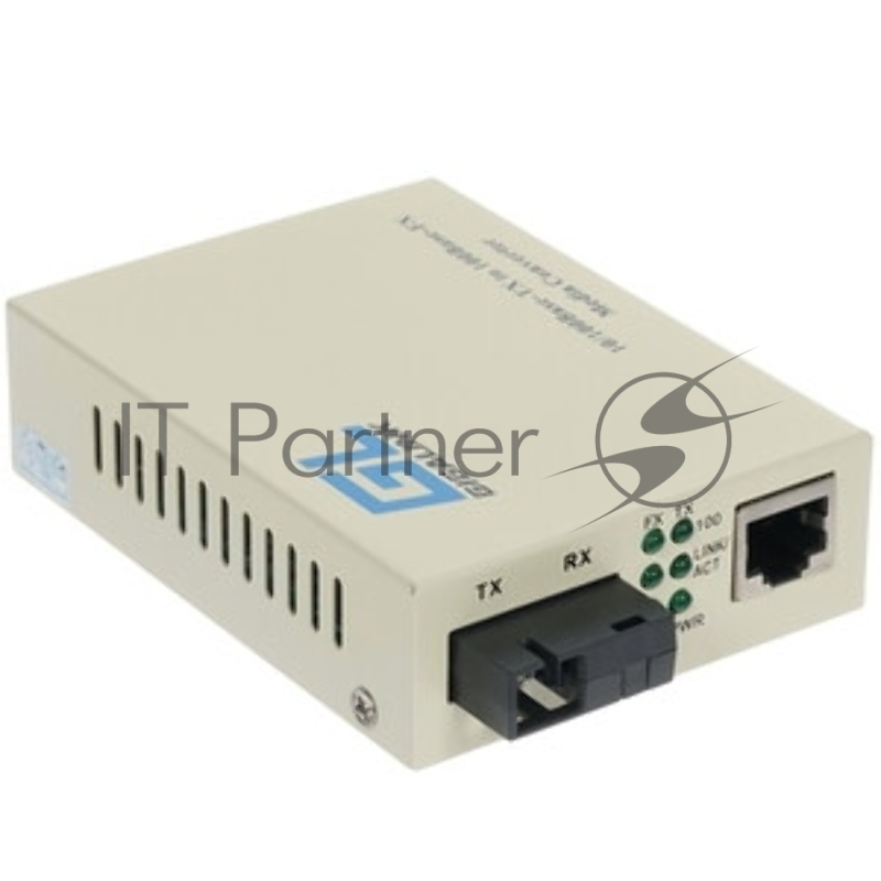 Медиаконвертер GIGALINK GL-MC-UTPF-SC1G-18SM-1550 - UTP, 100/1000Мбит/c в WDM, без LFP, SM, SC, Tx:1550/Rx:1310, 18 дБ (до 20 км)