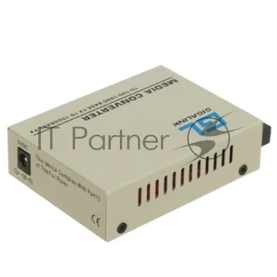 Медиаконвертер GIGALINK GL-MC-UTPF-SC1G-18SM-1310 - UTP, 100/1000Мбит/c, WDM, LFP, SM, SC, Tx:1310/Rx:1550, 18 дБ (до 20 км)