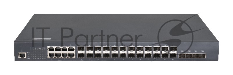 Коммутатор GIGALINK GL-SW-G201-28SC, 8×100/1000 Мбит/с Combo + 16×1 Гбит/с SFP + 4×10 Гбит/с SFP+, управляемый
