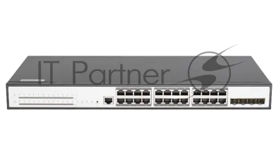 Коммутатор GIGALINK GL-SW-G204-28P, 24×1 Гбит/с PoE + 4×10 Гбит/с SFP+, управляемый