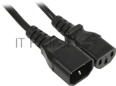 Шнур сетевой Rexant IEC 320 C13 – IEC 320 C14 3x1,0мм², длина 0,6м