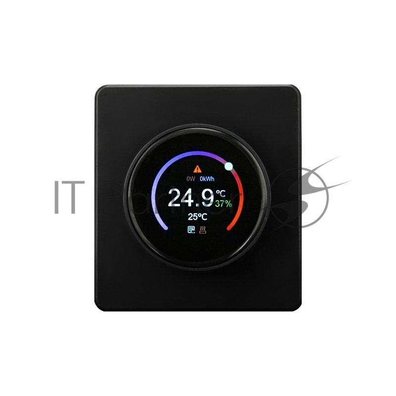 Терморегулятор Kranz KR-78-0728-3 ROUND Wi-Fi с/у оникс
