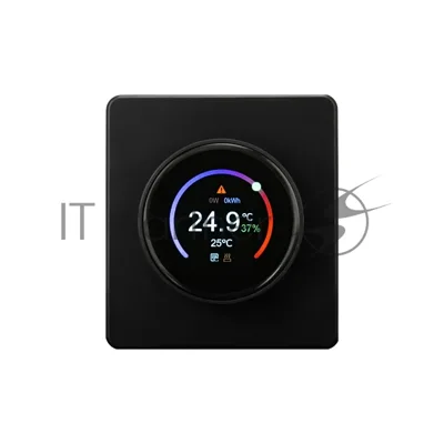 Терморегулятор Kranz KR-78-0728-3 ROUND Wi-Fi с/у оникс