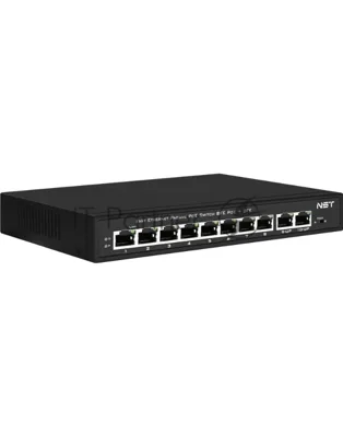 Коммутатор NST NS-SW-8F2F-P/A, 8×100 Мбит/с PoE + 2×100 Мбит/с, неуправляемый