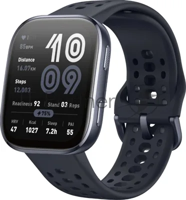 Умные часы Amazfit Bip 6 A2435, 1.97" AMOLED, Bluetooth, черный