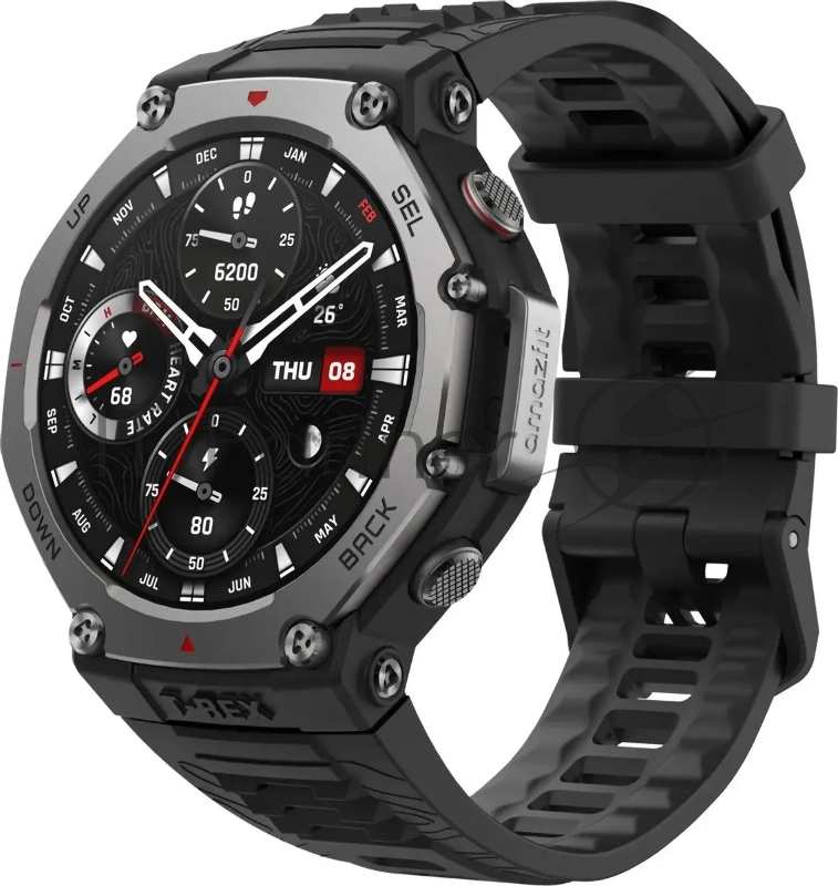 Умные часы Amazfit T-Rex 3 A2323, 1.5" AMOLED, Wi-Fi, Bluetooth, 10ATM, темно-серый