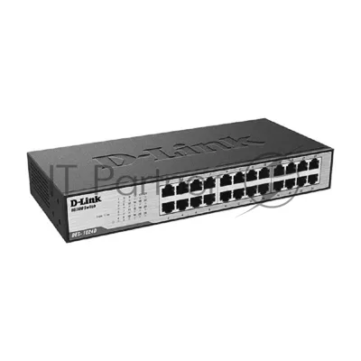 Коммутатор D-Link DES-1024D/H2A, 24×100 Мбит/с, неуправляемый