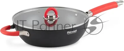 Сотейник Rondell Passion RDA-1933 d=28 см, (с крышкой) черный