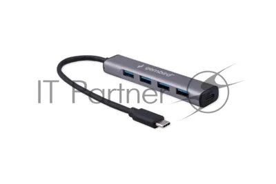 USB-концентратор Gembird UHB-C474, USB Type-C, 4хUSB, USB Type-C
