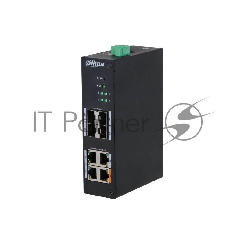 Коммутатор Dahua DH-HS4408-4ET-60, 4×100 Мбит/с + 4×1 Гбит/с SFP, управляемый