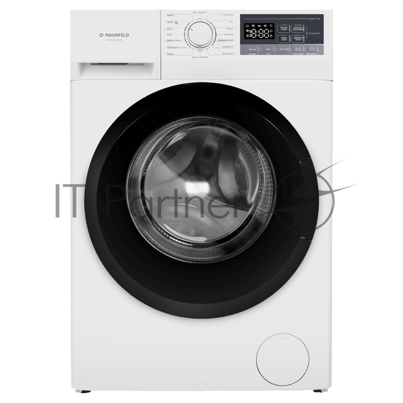 Стиральная машина Maunfeld MFWM148STWH02 белая, загрузка фронтальная 8кг, 1400 об/мин., класс: A+++