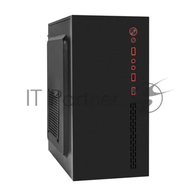 Компьютерный корпус Minitower ExeGate EX298810RUS BAA-403U2 (mATX, без БП, 1*USB+2*USB 3.0, HD Audio, черный)