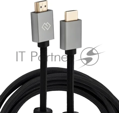 Кабель аудио-видео Digma HDMI (m)/HDMI (m) 5м. феррит.кольца позолоч.конт. черный (D-HDMI-2FF-V2.1-5M)