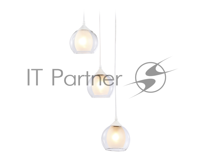 Подвесной светильник TR3540/3 WH/CL/FR белый/прозрачный/белый матовый E27*3 max 40W D281*800
