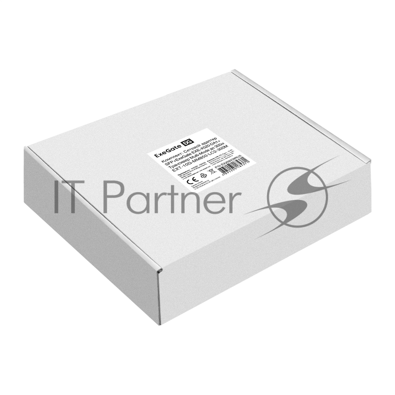 Комплект: Сетевой адаптер SFP+ ExeGate EXE-X520-DA1 + Трансивер Multi-Mode до 300м EXT-10G-MM850-LC2-300M (EX296227RUS PCI-E x8 v2.0, порты 1x SFP+ 10Gb/s (10/5/2.5/1Gb/s, 100Mb/s), Server NIC Intel Chipset JL82599EN + EX298327RUS: Tx:850/Rx:850 нм, до 300 м, разъем Duplex LC)